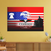 Freiheit ist mehr als ein Wort Hz Leinwand drucken (Insitu (Wohnzimmer))