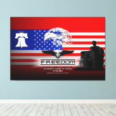 Freiheit ist mehr als ein Wort Hz Leinwand drucken (Insitu (Holzboden))