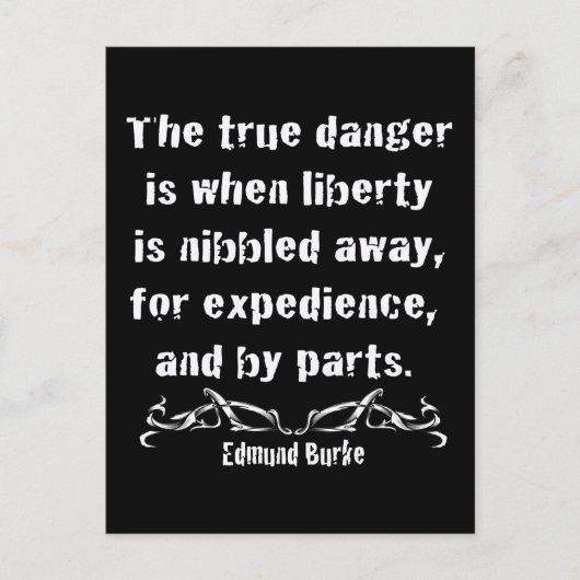 Freiheit ist Nibbled Away Postkarte (Vorderseite)