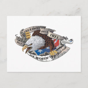 Freiheit ist nicht frei, aber es lohnt sich, dafür postkarte