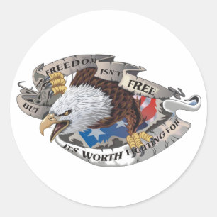 Freiheit ist nicht frei, aber sie ist wert, für zu runder aufkleber