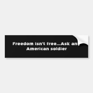 "Freiheit ist nicht frei " Autoaufkleber