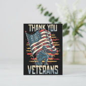 Freiheit ist nicht frei - Danke an den Veteranen 2 Postkarte (Stehend Vorderseite)