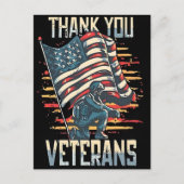 Freiheit ist nicht frei - Danke an den Veteranen 2 Postkarte (Vorderseite)