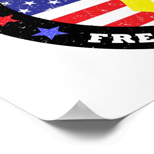 FREIHEIT IST NICHT FREI POSTER (Ecke)