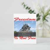 Freiheit ist nicht frei postkarte (Stehend Vorderseite)