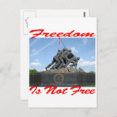 Freiheit ist nicht frei postkarte (Vorne/Hinten)