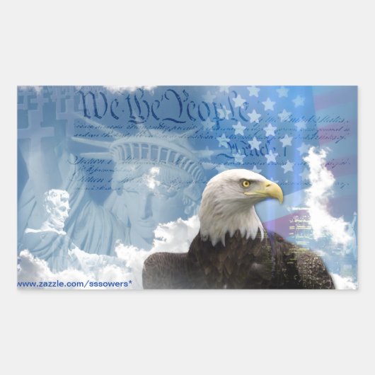 Freiheit ist nicht frei rechteckiger aufkleber (Vorderseite)