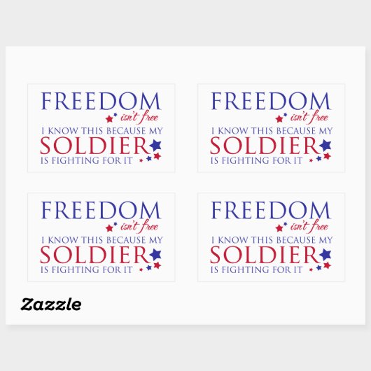 Freiheit ist nicht frei rechteckiger aufkleber (Blatt)