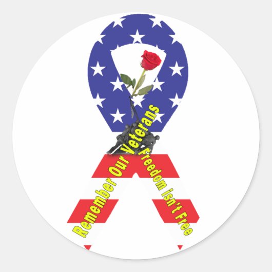 Freiheit ist nicht frei runder aufkleber (Vorderseite)