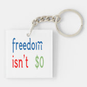 Freiheit ist nicht frei schlüsselanhänger (Rückseite)