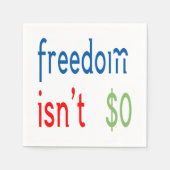 Freiheit ist nicht frei serviette (Vorderseite)