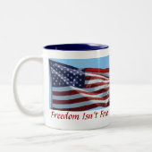 Freiheit ist nicht frei zweifarbige tasse (Links)