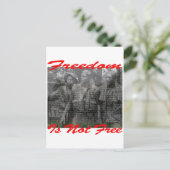Freiheit ist nicht kostenlos #002 postkarte (Stehend Vorderseite)