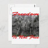 Freiheit ist nicht kostenlos #002 postkarte (Vorne/Hinten)