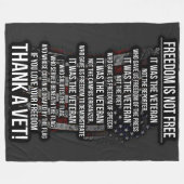 FREIHEIT IST NICHT KOSTENLOS FLEECEDECKE (Vorderseite (Horizontal))