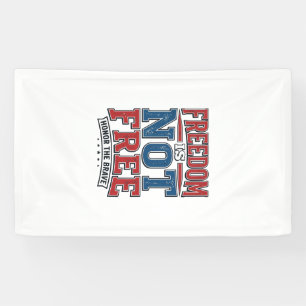 Freiheit ist nicht kostenlos patriotisches Veteran Banner