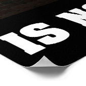 Freiheit ist nicht kostenlos — Pro-Gewerkschaft-Po Poster (Ecke)