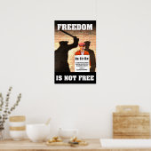 Freiheit ist nicht kostenlos — Pro-Gewerkschaft-Po Poster (Küche)