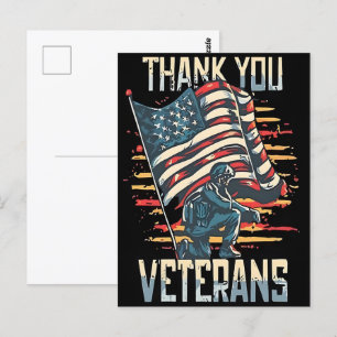 Freiheit ist nicht umsonst – Danke einem Veteranen Postkarte