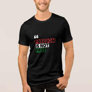 Freiheit ist nicht umsonst Schwarz Tri-Blend Shirt