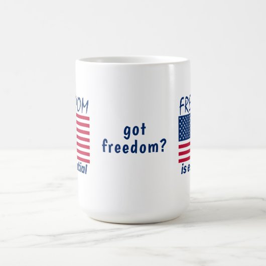 Freiheit ist unerlässlich kaffeetasse (Mittel)