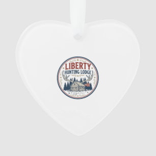 Freiheit Jagd Lodge Patriotisch Patriotisch Jagd Ornament
