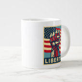 Freiheit Jumbo-Tasse (Vorderseite Rechts)