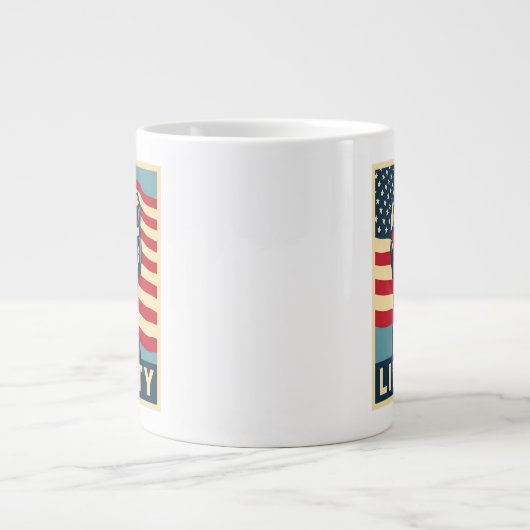 Freiheit Jumbo-Tasse (Vorderseite)