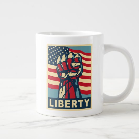 Freiheit Jumbo-Tasse (Rechts)