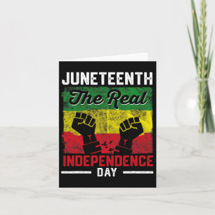 Freiheit Juneteenth Echte Unabhängigkeit Freiheits Karte