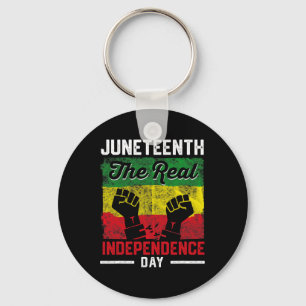 Freiheit Juneteenth Echte Unabhängigkeit Freiheits Schlüsselanhänger