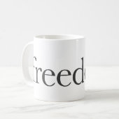 Freiheit Kaffeetasse (Vorderseite Links)