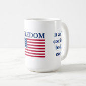 Freiheit Kaffeetasse (VorderseiteRechts)