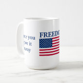 Freiheit Kaffeetasse (Vorderseite Links)