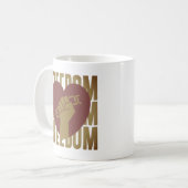 Freiheit Kaffeetasse (Vorderseite Links)