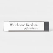 Freiheit Kamala Harris Schreibtischnamensplakette (Vorderseite )