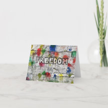 Freiheit Kunst durch Flüchtlinge.