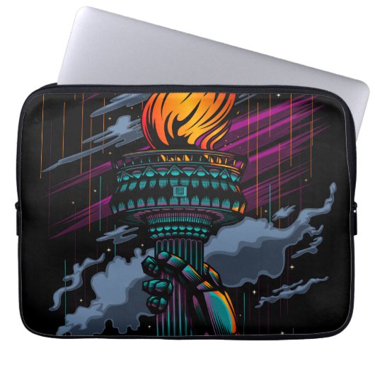 Freiheit Laptopschutzhülle (Vorderseite)