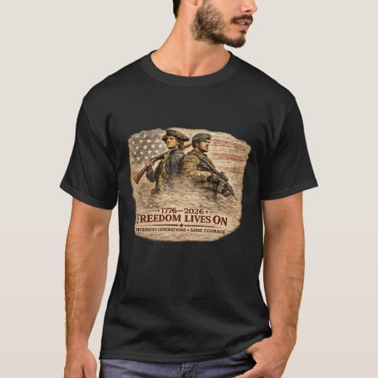 FREIHEIT LEBT WEITER T-Shirt (Vorderseite)