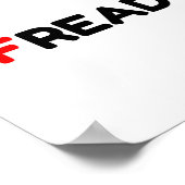 FREIHEIT LESEN POSTER (Ecke)