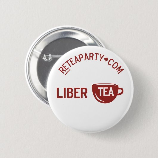 Freiheit Libertea Tee-Party-Knopf Button (Vorne & Hinten)