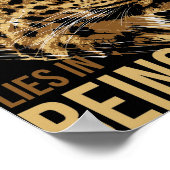 Freiheit liegt in der Kühne Leopard Lover Poster (Ecke)