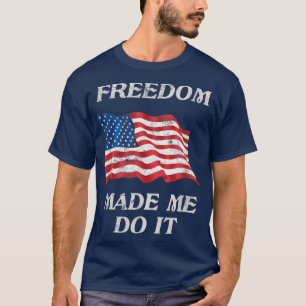 Freiheit ließ mich das amerikanische Stolz der USA T-Shirt