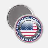 Freiheit Magnet (Vorderseite/Rückseite)