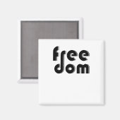 Freiheit Magnet (Vorderseite/Rückseite)