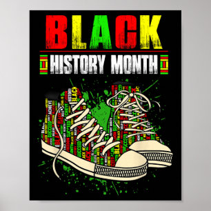 Freiheit Melanin Schwarz Stolz Afrika Schuhe Schwa Poster