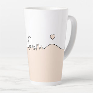 Freiheit Minimalistische Typografie-Design Milchtasse
