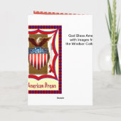 Freiheit mit dem US Flagge Karte (Rückseite)
