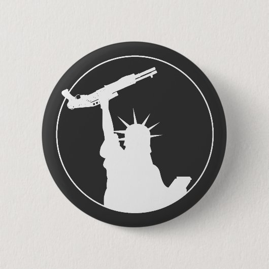 Freiheit mit Schrotflinte Button (Vorderseite)